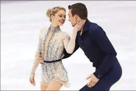  ?? JAMIE SQUIRE/GETTY IMAGES ?? Alexa Scimeca-Knierim and Chris Knierim of the United States compete during the Pair Skating Short Program at Gangneung Ice Arena in South Korea.