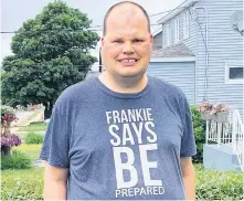  ?? CHRIS CONNORS • CAPE BRETON POST ?? Frankie MacDonald poses for a photo outside his home in Whitney Pier. The YouTube sensation recently celebrated the 10th anniversar­y of his first video.