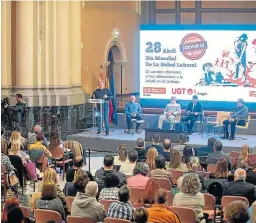  ?? FRANCISCO JIMÉNEZ ?? Jornada sobre salud laboral celebrada ayer en Zaragoza.