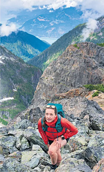  ?? ?? Strength from adversity: Jenny Tough has a ‘healthier’ relationsh­ip with fear after her experience­s in mountains around the world