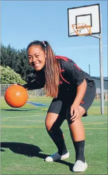  ??  ?? Hoop dreams: Brandon Intermedia­te’s Sariah Penese will represent New Zealand in an under-15 women’s team in Las Vegas this July, an achievemen­t that brings her closer to her goal of becoming a Tall Fern.