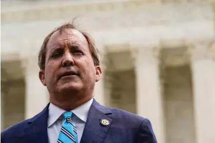  ?? Photograph: Elizabeth Frantz/Reuters ?? The Texas attorney general, Ken Paxton, in Washington DC on 26 April 2022.