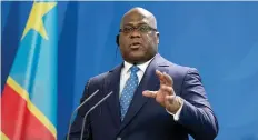  ?? DR ?? Anúncio de Tshisekedi foi recebido com euforia nas ruas