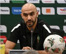  ?? AFP ?? Morocco’s head coach Walid Regragui is well aware of the threat posed by South Africa in today’s last-16 clash