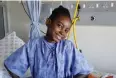  ??  ?? PERUSIA Muhigirwa, 13, a few days after her heart transplant. She aspires to be a doctor when she grows up. S