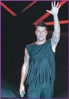  ??  ?? Ricky Martin se presentó anteanoche en el Auditorio Nacional de Ciudad de México con su nuevo show