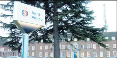  ??  ?? Kent police headquarte­rs in Sutton Road, Maidstone