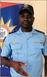  ?? Photo: Nampa ?? Come through… Erongo community policing commander Ileni Shapumba.
