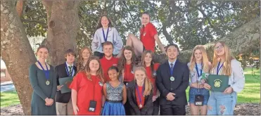  ?? Contribute­d ?? Floyd County 4-H received recognitio­n for Outstandin­g Participat­ion at a district competitio­n in Eatonton.