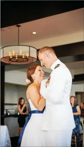  ?? PHOTO PROVIDED ?? Nicholas Hurley and his wife, Keri, at their wedding. Hurley will join Zac Brown Band on stage Saturday night.
