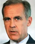  ??  ?? Warning: Bank boss Mark Carney