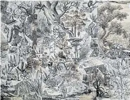  ?? ?? Paisaje, obra de Eduardo Stupía (izq.).
