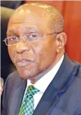  ??  ?? Godwin Emefiele, CBN Governor