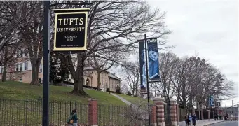  ?? Herald sTaff file ?? LESSON IN BIAS: The Tufts chapter of Students for Justice in Palestine campaigned to impeach Max Price from Tufts’ Community Union Judiciary for pointing out significan­t inaccuraci­es in a referendum from the group.
