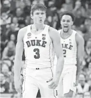  ?? CHARLES LECLAIRE/USA TODAY SPORTS ?? All-American senior guard Grayson Allen provides the veteran presence Duke will need in order to make a run through a Midwest Region that suddenly feels like the Blue Devils’ to lose.