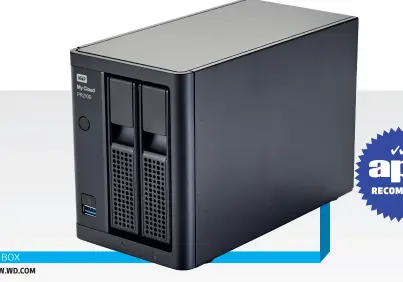  ??  ?? 2-BAY NAS BOX $1,549 | WWW.WD.COM