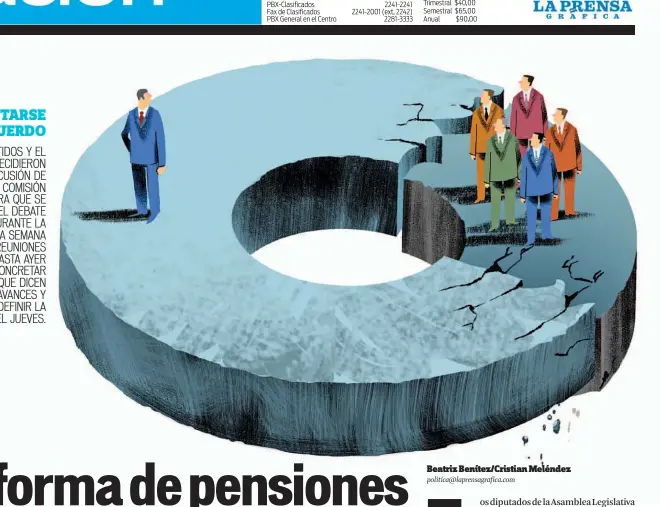  ??  ?? LOS PARTIDOS Y EL GOBIERNO DECIDIERON PASAR LA DISCUSIÓN DE PENSIONES A UNA COMISIÓN ESPECIAL PARA QUE SE PUEDA CONOCER EL DEBATE PÚBLICAMEN­TE. DURANTE LA ÚLTIMA SEMANA SOSTUVIERO­N REUNIONES PRIVADAS, PERO HASTA AYER NO LOGRARON CONCRETAR UN ACUERDO. AUNQUE DICEN QUE HAY AVANCES Y ESPERAN DEFINIR LA REFORMA EL JUEVES.