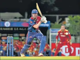  ?? ?? Mitchell Marsh scored 63 off 48 balls against Punjab Kings on Monday.