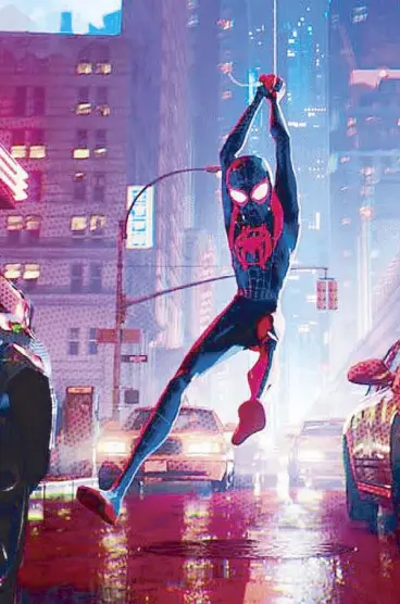  ??  ?? Swing time: The real Spider-Verse is the Spider-people we meet along the way.