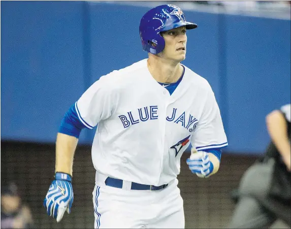  ??  ?? Victoria native Michael Saunders is eager to show the Toronto Blue Jays what he can do in 2016.