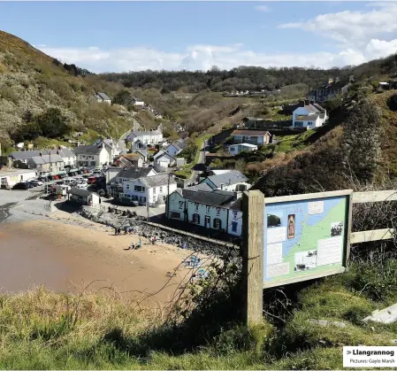  ?? Pictures: Gayle Marsh ?? > Llangranno­g