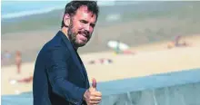  ??  ?? Matt Dillon, ayer, durante su visita al Kursaal de San Sebastián