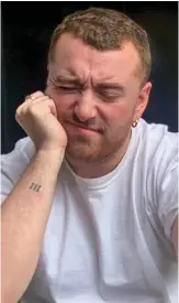  ??  ?? TROUBLED TIMES: Singer Sam Smith posted these pictures of a breakdown during lockdown at home – later claiming it was ‘a joke’