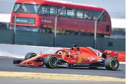  ?? Andrej Isakovic/AFP ?? Alemão enfrenta tabu da Ferrari na Inglaterra, onde a escuderia não vence desde 2011