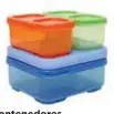  ??  ?? Contenedor­es Rubbermaid Blox
Con tapa hermética y blue ice (sustituto de hielo); para microondas y lavavajill­as. Precio: $223.99 Walmart