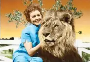  ?? MARGATE AND CHANDLER, INC. VIA AP ?? This image released by Margate And Chandler, Inc. shows actress and animal activist Betty White with a lion from her 1970s series “The Pet Set.”