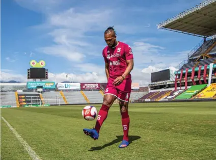  ?? CORTESÍA SAPRISSA ?? El defensor dijo que le llega a aportar garra a los morados.