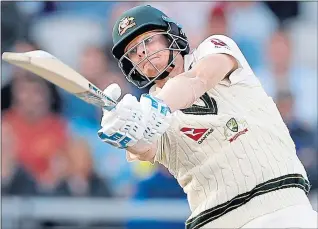  ??  ?? Steve Smith was in imperious form once more for the Aussies yesterday