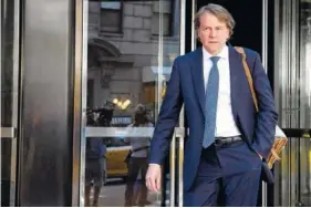  ?? ASSOCIATED PRESS FILE PHOTO ?? White House Counsel Don McGahn often has the unenviable task of defining parameters for a president who likes to veer out of traditiona­l bounds.