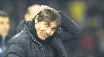  ?? Picture: AFP ?? UNFAZED. Chelsea manager Antonio Conte is not worried over getting fired after yet another loss.