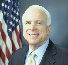  ?? | WIKIPEDIA ?? US senator John McCain died of glioblasto­ma on August 25, 2018.