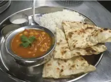  ?? VISIT ESTES PARK ?? Chickpea curry with raita, rice and naan is just one of the meals to be had at the Indian-Nepalese restaurant Himalayan Curry & Kebob.