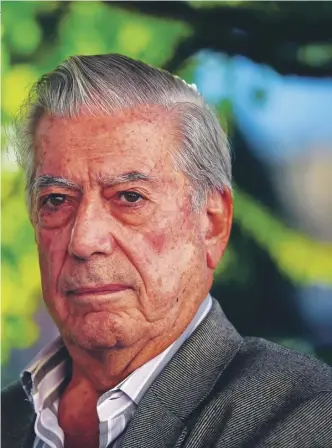  ??  ?? Mario Vargas Llosa once ran for president in Peru against Alberto Fujimoro