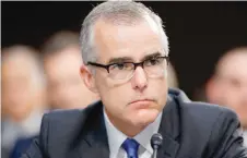  ??  ?? Andrew McCabe, durante una audiencia cuando era director interino del FBI.