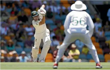  ?? GETTY IMAGES ?? Marnus Labuschagn­e was all class during his knock of 185 against Pakistan in Brisbane.