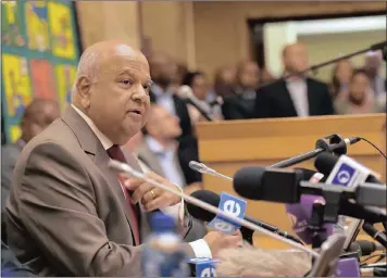  ?? PICTURE: BONGANI SHILUBANE ?? AXED: The writer says the axing of former finance minister Pravin Gordhan was within ambit of executive privilege.