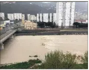  ?? (Photo Stéphane Gauthier) ?? Le Paillon ce jeudi en milieu d’après-midi, à la hauteur du pont René-Coty.