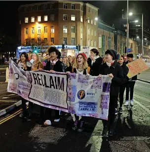  ?? ?? A Bristol Reclaim the Night march in 2019