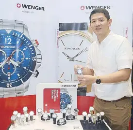  ??  ?? Marnie Chua, brand manager of Wenger in the Philippine­s