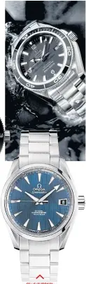  ??  ?? Quantum Of Solace (2008):
Seamaster Planet Ocean 600M.
Skyfall (2012): Seamaster Aqua Terra.