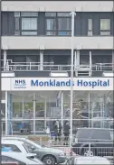  ??  ?? Monklands Hospital could soon be getting a substantia­l revamp