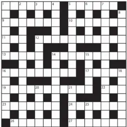  ??  ?? No 15,664 PRIZES of £20 will be awarded to the senders of the first three correct solutions checked. Solutions to: Daily Mail Prize Crossword No. 15,664, PO BOX 3451, Norwich, NR7 7NR. Entries may be submitted by second-class post. Envelopes must be...