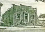  ?? COURTESY OF VERMILION HISTORY MUSEUM ?? The original Vermilion Public Library at 691 Grand St. in Vermilion is shown around 1940.