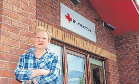  ?? Picture: Steven Brown ?? Elaine Meakin arrived in London three weeks after the disaster to help at The Red Cross’s support centre.