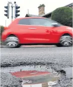  ??  ?? Ongoing issue
Potholes are increasing