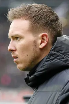  ?? FOTO: ALEX GRIMM / BONGARTS/GETTY IMAGES ?? Julian Nagelsmann­s Team hat nach neun ungeschlag­enen Partien in der Bundesliga erstmals wieder verloren.